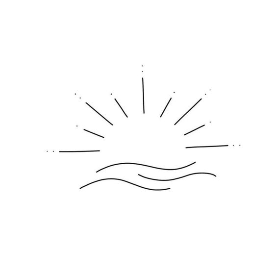 apus, mare, minimalistic, peisaj sunset, sea, palms, draw. landscape