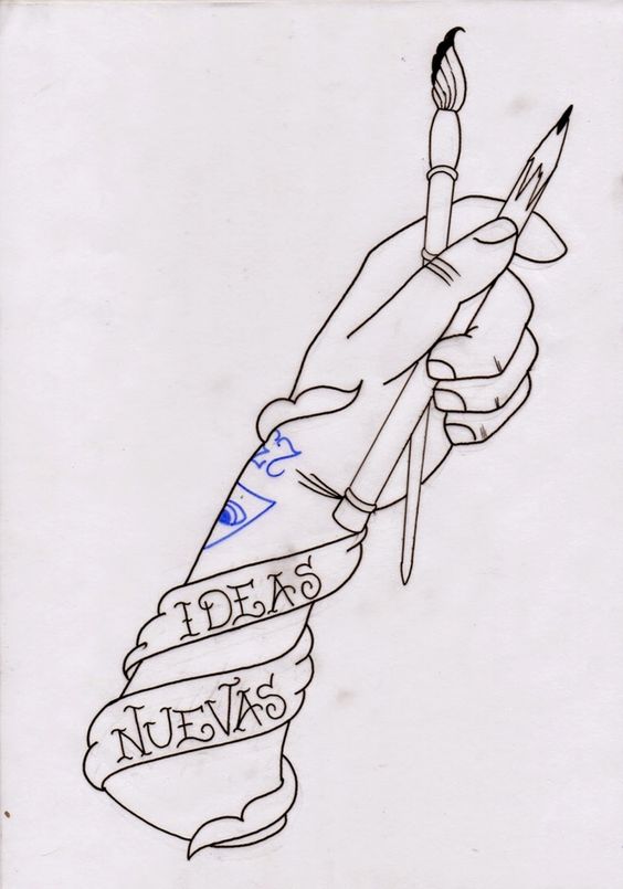 Tattoo hobiuri, desen, creion