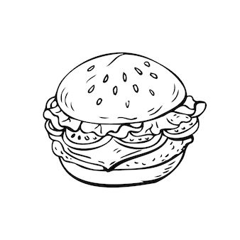 Tattoo gastronomie, burger, mancare