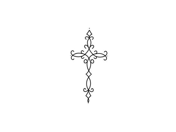 Tattoo cruce, ornamental, simbol, credinta, crestinism, Isus