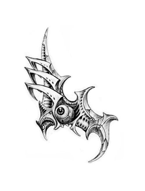 Tattoo biomecanic, exoschelet, arma