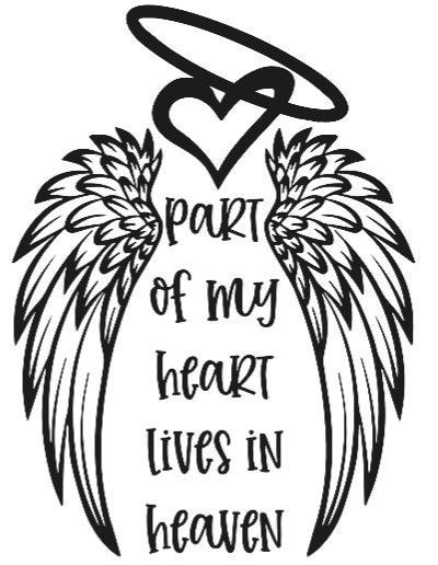 Tattoo memorial, inger, aripi, inima