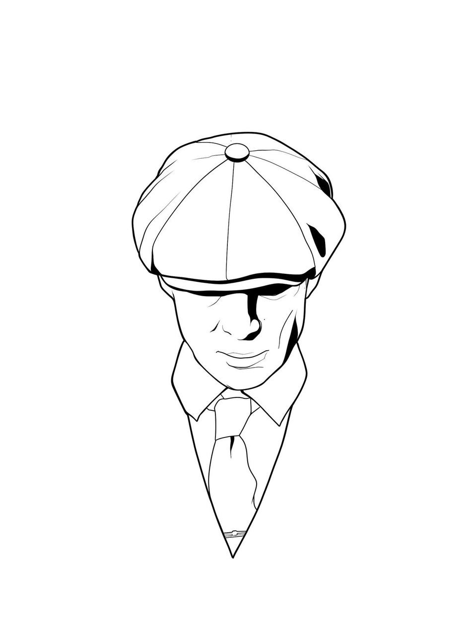 Tattoo fantasy, peaky blinders, mafiot, gangster