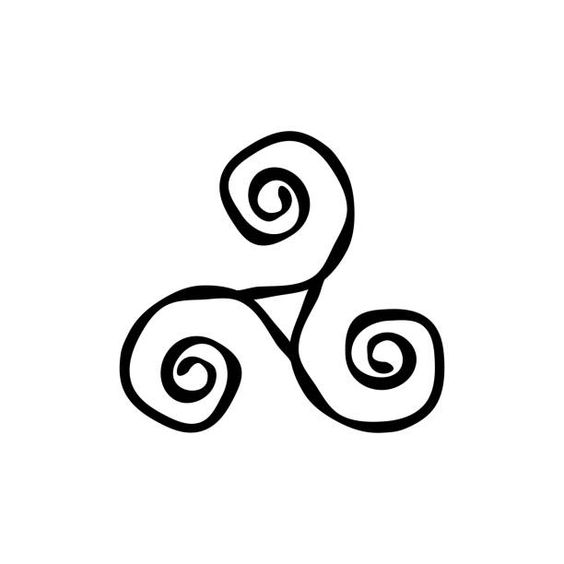 Tattoo triskelion, simetrie, simbol, spirala
