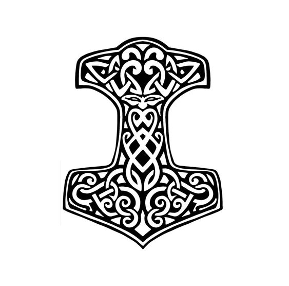 Tattoo ciocanul lui thor, thor, ciocan, fulgere, mitologie, mitologie nordica, nordic, scandinav, simbol