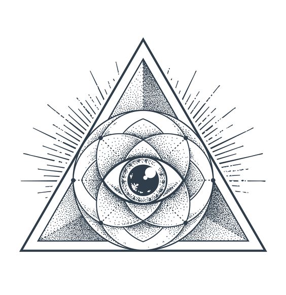 Tattoo geometrie, geometrie sacra, sacru, triunghiuri, triunghi, ochi, forme, forma, abstract