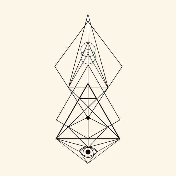 Tattoo geometrie, geometrie sacra, sacru, triunghiuri, triunghi, forme, forma, abstract