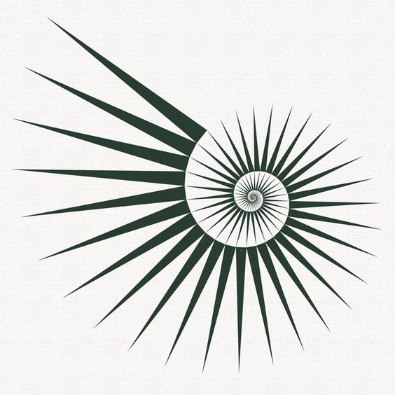Tattoo fractali, sectiunea de aur, abstract