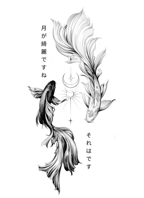 japonez, japonia, cultural, cultura, pesti, peste, beta splendens, yin yang, yin, yang, alb negru japanese, japan, cultural, culture, fish, beta splendens, yin yang, yin, yang, black and white
