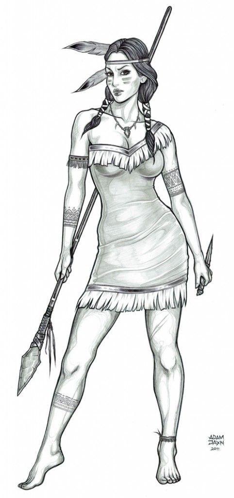 Tattoo nativ american, america, cultural, cultura, femeie, putere, pocahontas