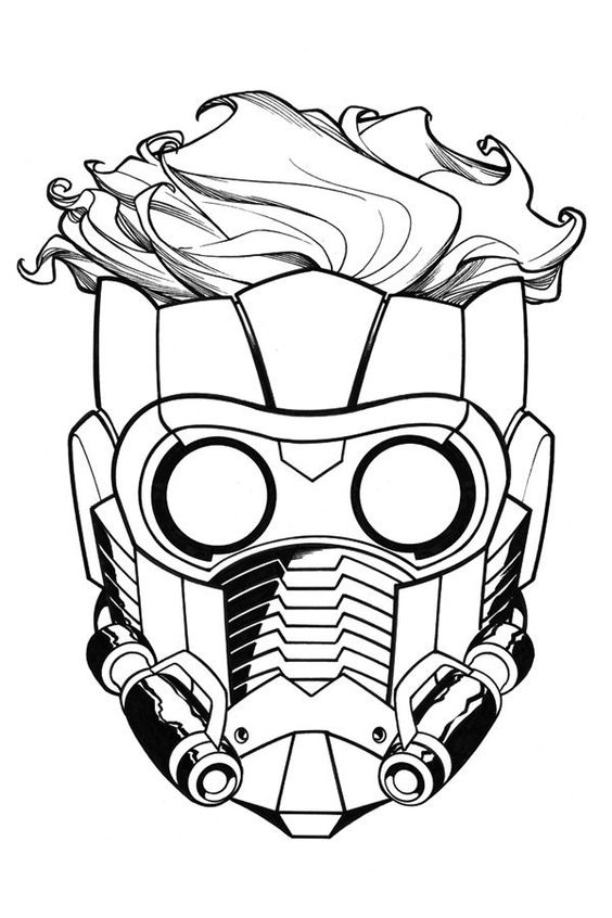 Tattoo portret, supererou, star lord, gardienii galaxiei