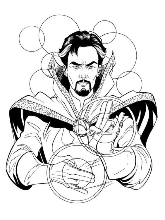 Tattoo portret, supererou, doctor strange, doctorul straniu, straniu, avengers
