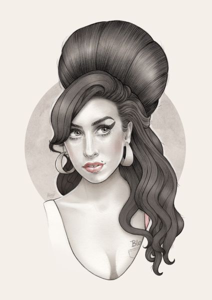 Tattoo celebritate, portret, cantaret, cantareata, amy winehouse, winehouse, muzica