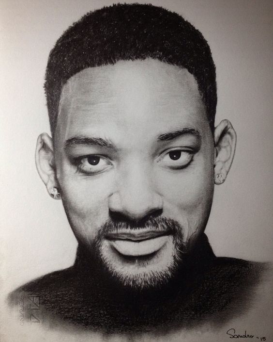 Tattoo celebritate, portret, actor, will smith
